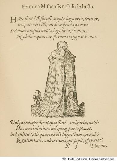 Foemina Misnensis nobilis in luctu, p. [52]