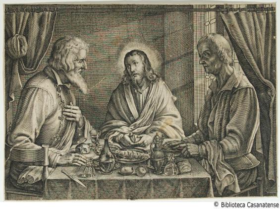 [Ges Cristo, cena in Emmaus] (tavola imbandita), tav. [166]