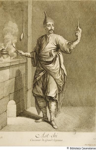 Ast-chi, cuisinier du grand seigneur (cuoco del gran signore), Tav. 12