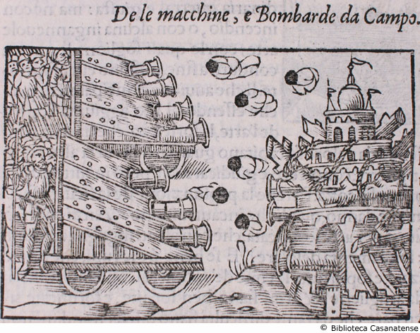 de le macchine e bombarde da campo, c. 108 v.