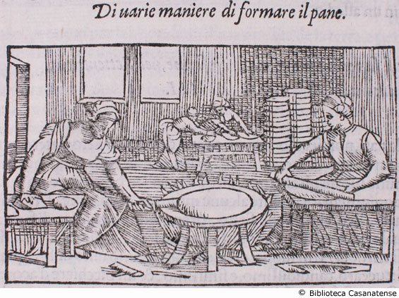 di varie maniere di formare il pane, c. 158