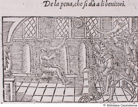 de la pena che si dà a li bevitori, c. 164 v.