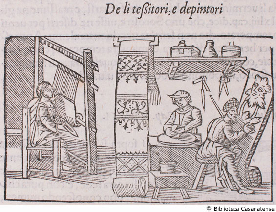 de li tessitori, e depintori, c. 167 v.