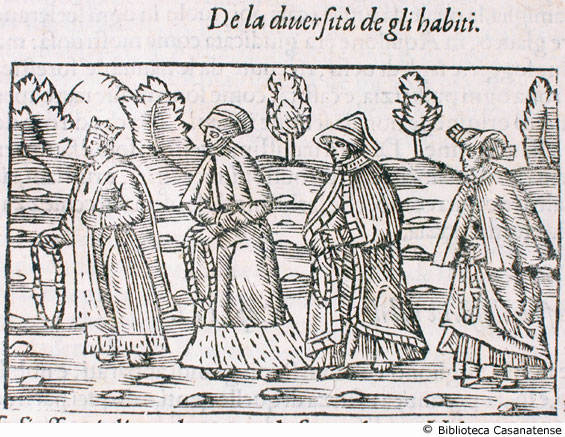 de la diverstà degli habiti, c. 169