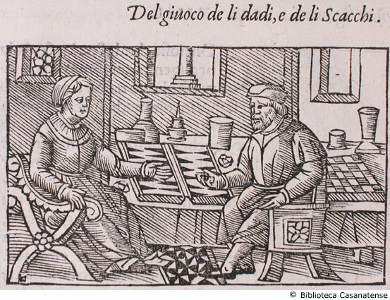 del giuoco de li dadi, e de li Scacchi, c. 181