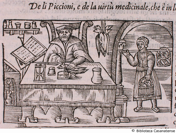 de li piccioni, e de la virtů medicinale, che č in loro, c. 235v (seconda figura)