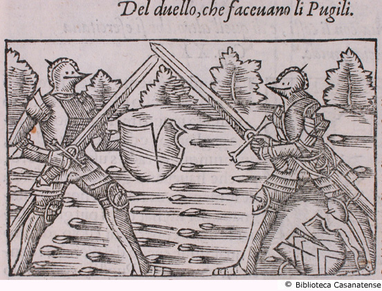 del duello, che facevano li pugili, c. 69