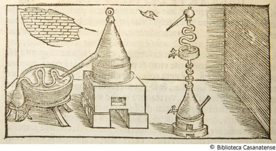 (Recipienti i per la distillazione III), c. 128r., prima fig.