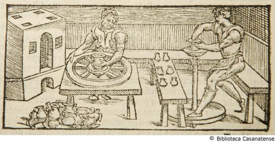 (Fabbricazione di brocche di terracotta), c. 146r.