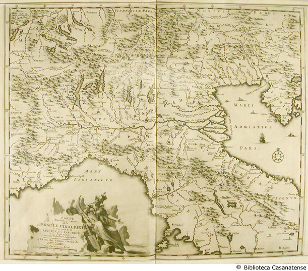 carte nouvelle et exacte de la Gaule cisalpine et sour tout de la Ligurie, de l'Insubrie..., tav. [1]