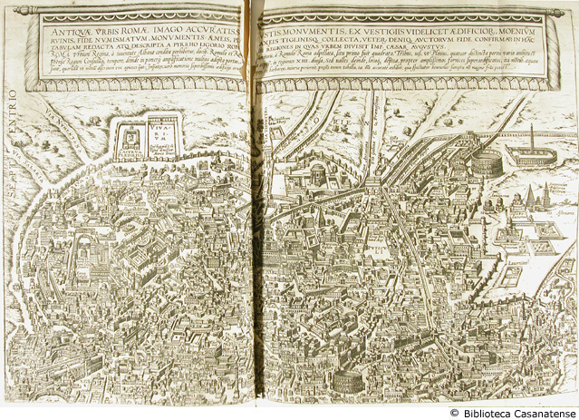 antiquae urbis Romae imago accuratissimae ... (pianta della citt prima parte), tav. [9]