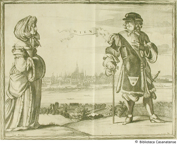 Wien (uomo e donna abbigliati secondo la moda di Vienna), tav. [79a]