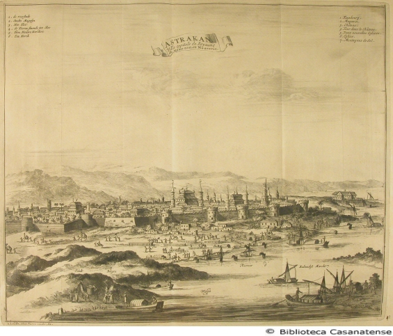 Astrakan ville capitale du royaume du mme nom en Moscovie, tav. [42]