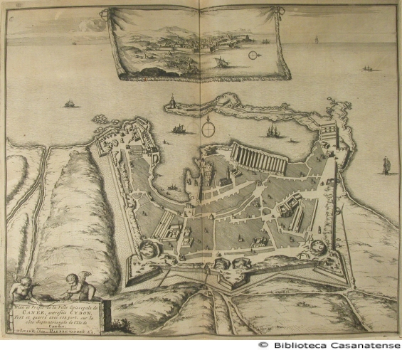 Plan et profil de la ville episcopale de Cane autrefais Cydon, tav. [69]