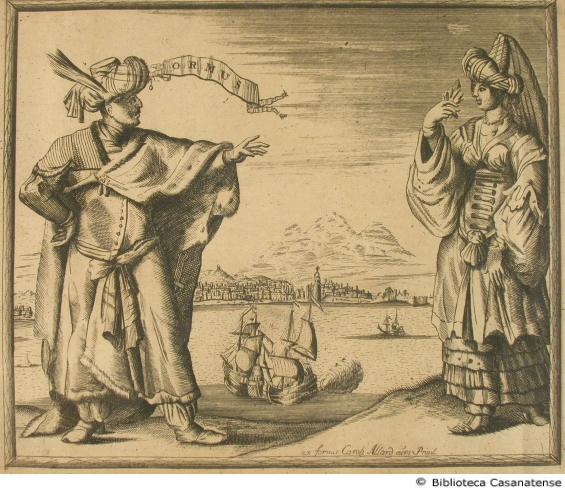 Ormus (uomo e donna abbigliati con i costumi tipici della Persia), tav. [5a]