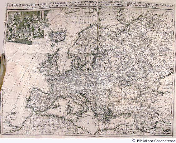 Europa in paecipuas ipsius partes distributa ad observationes academiae regiae scentiarum ..., tav. [2b]