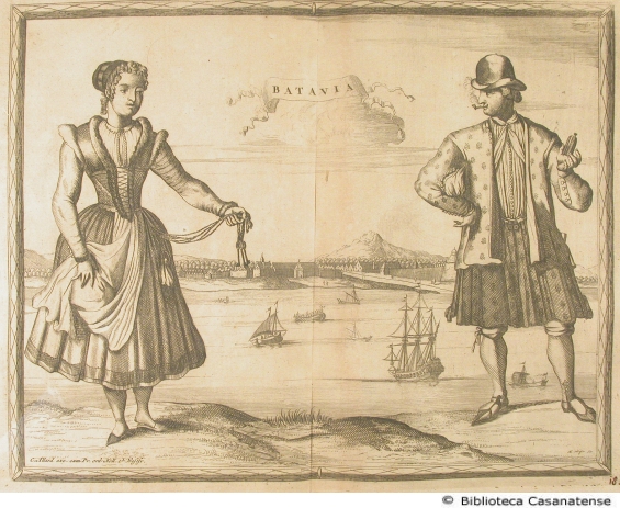 Batavia (uomo e donna abbigliati secondo la moda di Batavia), tav. [18b]