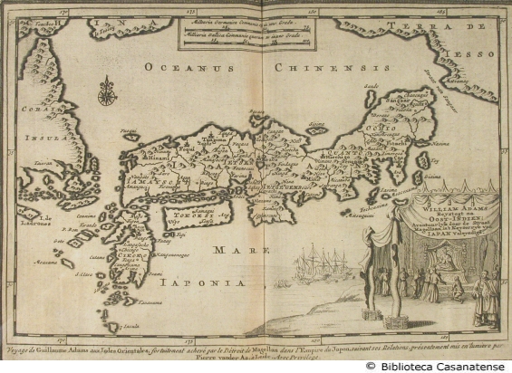 Voyage de Guillaume Adams aux Indies orietales... (carta del Giappone), giappone, tav. [1a]