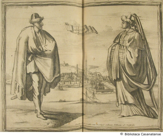 Algier (uomo e donna abbigliati secondo la moda di Algeri), tav. [17a]