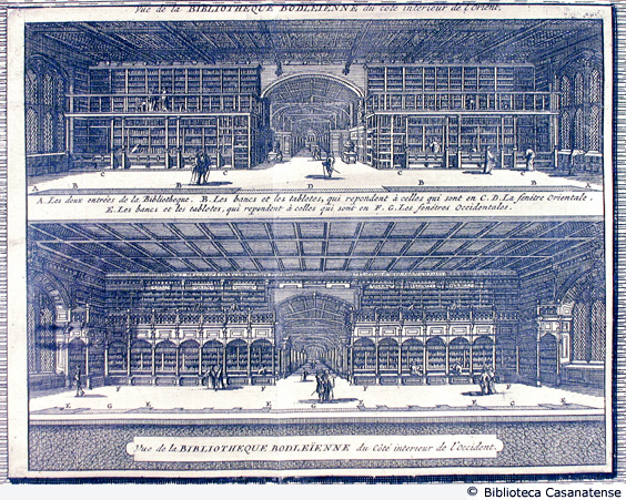 vue de la Bibliotheque Bodleenne du Ct interueur de l'occident, tav. [54]