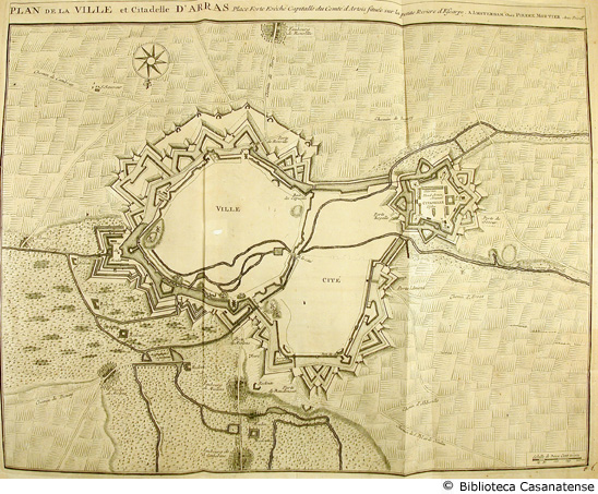plan de la ville et citadelle d'Arras, tav. [5b]