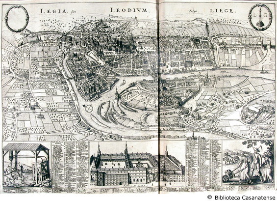 Legia, sive Leodium; vulgo Liege (pianta della citt di Liegi), tav. [105]