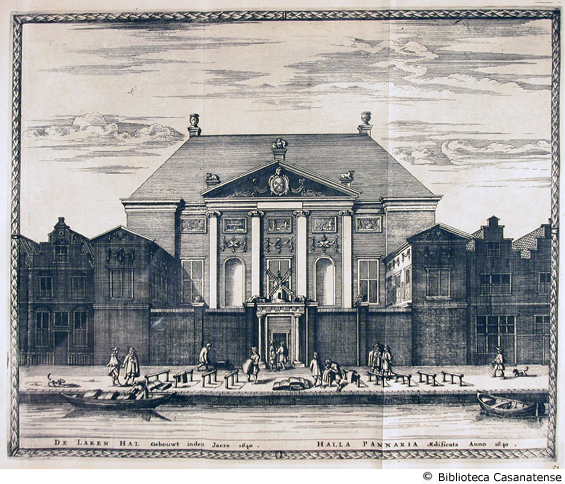 Halla pannaria aedificata anno 1640 (trasporto dei panni di lana e sede della corporazione), tav. [51]