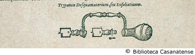 trypanon desquamatorium, seu exfoliantiuum (trapano), p. 203 (seconda figura)