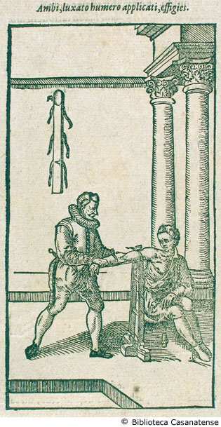 ambi, luxato humero applicti, effiges (steccatura di un braccio), p. 334 (prima figura)