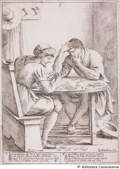 Giocatori di carte, p. [134] (tav. 5)