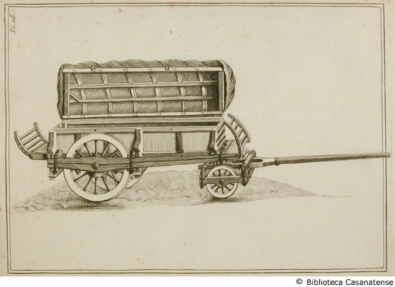 (fourgon a quatre roues, avec caisson a l'usage des armes etc.), tav. 116