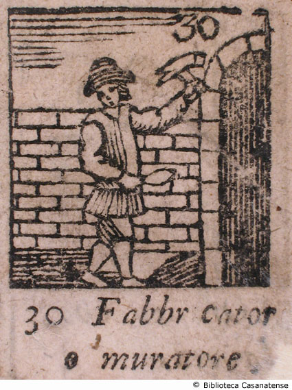 n. 30 - Fabbricator o muratore, p. 107