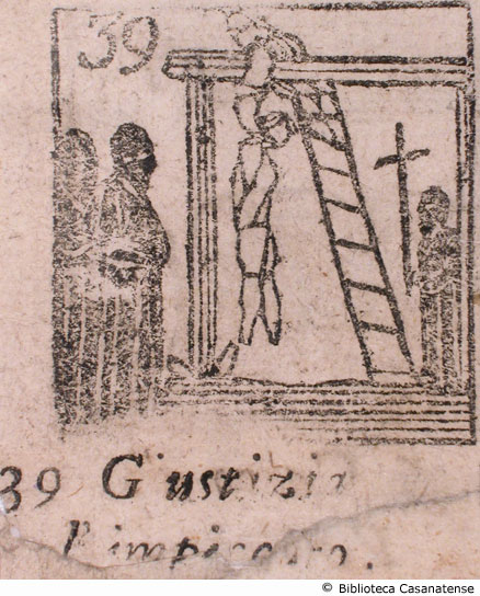 n. 39 - Giustizia, l'impiccato, p. 109