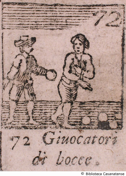 n. 72 - Giuocatori di bocce, p. 114