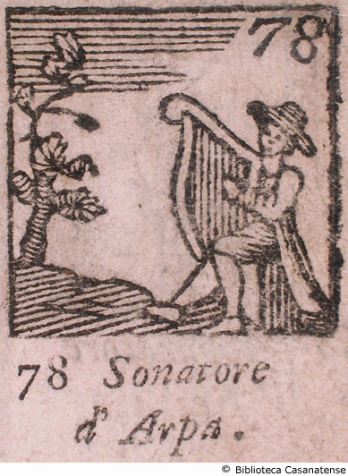 n. 78 - Suonatore d'arpa, p. 165