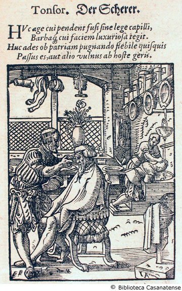 tonsor (parrucchiere), c. 102