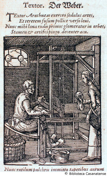 textor (tessitore con telaio), c. 48
