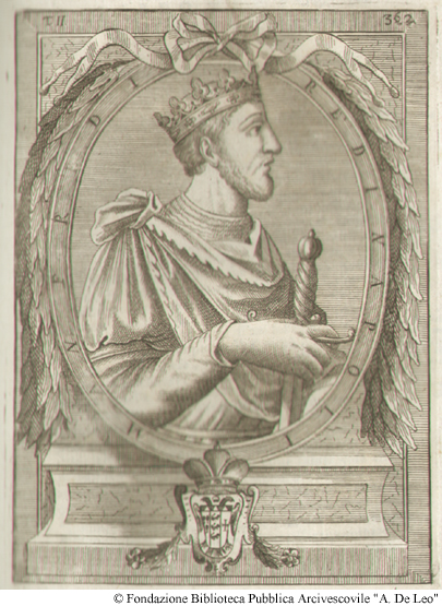 Manfredi, re di Napoli e di Sicilia. Foglio 362, Libro III.