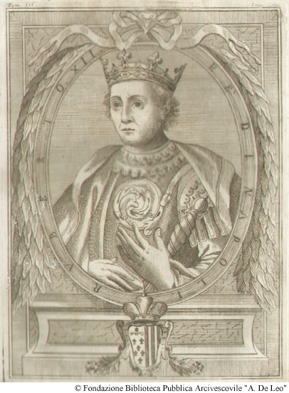 Roberto XII, re di Napoli. Foglio 300, libro IV.