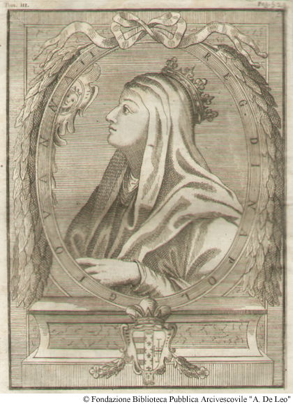 Giovanna II, regina di Napoli. Foglio 529, libro V.