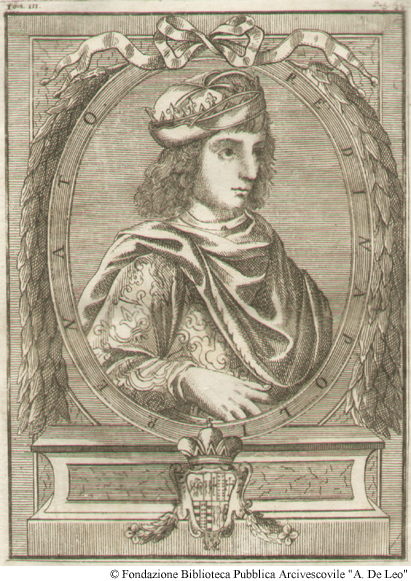 Renato d’Angiò, re di Napoli. Foglio 597, libro V.