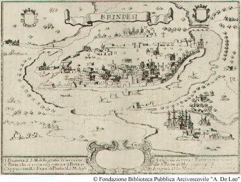 Brindesi [Veduta della citt di Brindisi], Foglio 155.