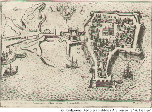 Gallipoli [Veduta della citt di Gallipoli], Foglio 166.