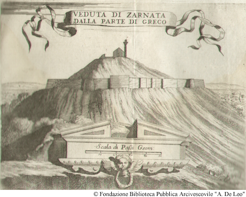 Veduta di Zarnata dalla parte di Greco, Tav. XVI.
