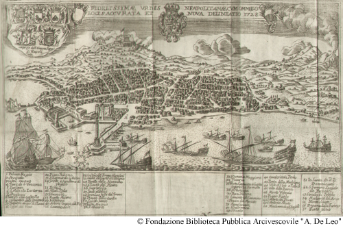 Fidelissimae urbis neapolitanae cum omnibus locis accurata et nova delineatio 1728, Tav.II.