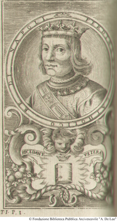 Ferdinando Catholico re di Napoli, Tav.I, libro I.