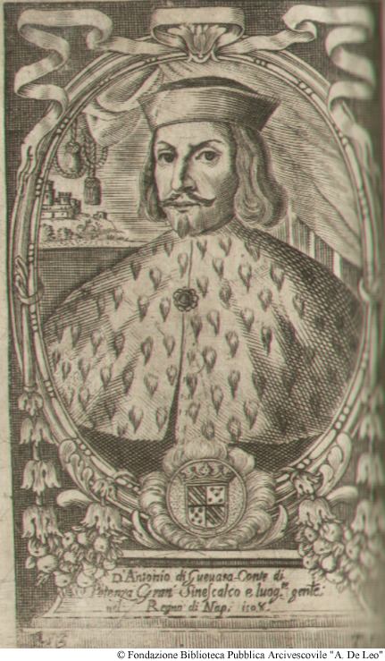 D. Antonio di Guevara Conte di Potenza Gran Sinescalco e Luogotenente Generale nel Regno di Napoli 1508, Pag. 53.