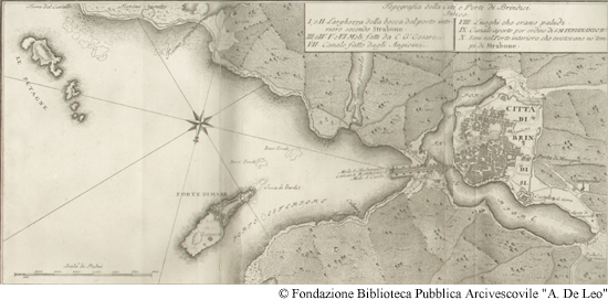 Topografia della città e Porti di Brindisi, Tav. I, in appendice.