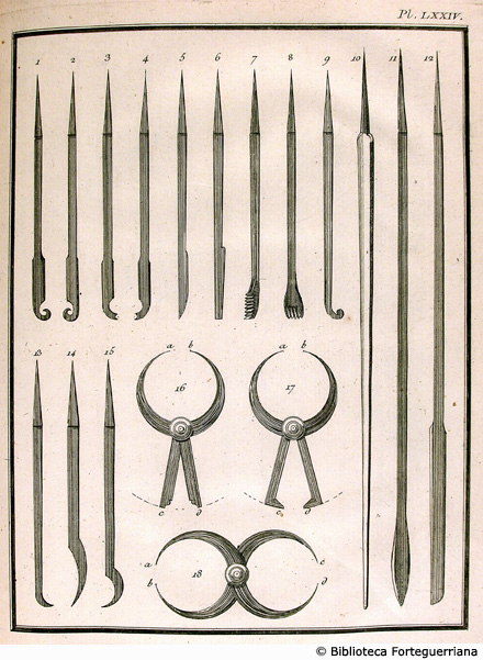 Tav. LXXIV - Punte da incisori.