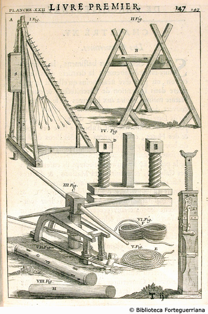 Tav XXII - Macchinari del carpentiere, p. 147